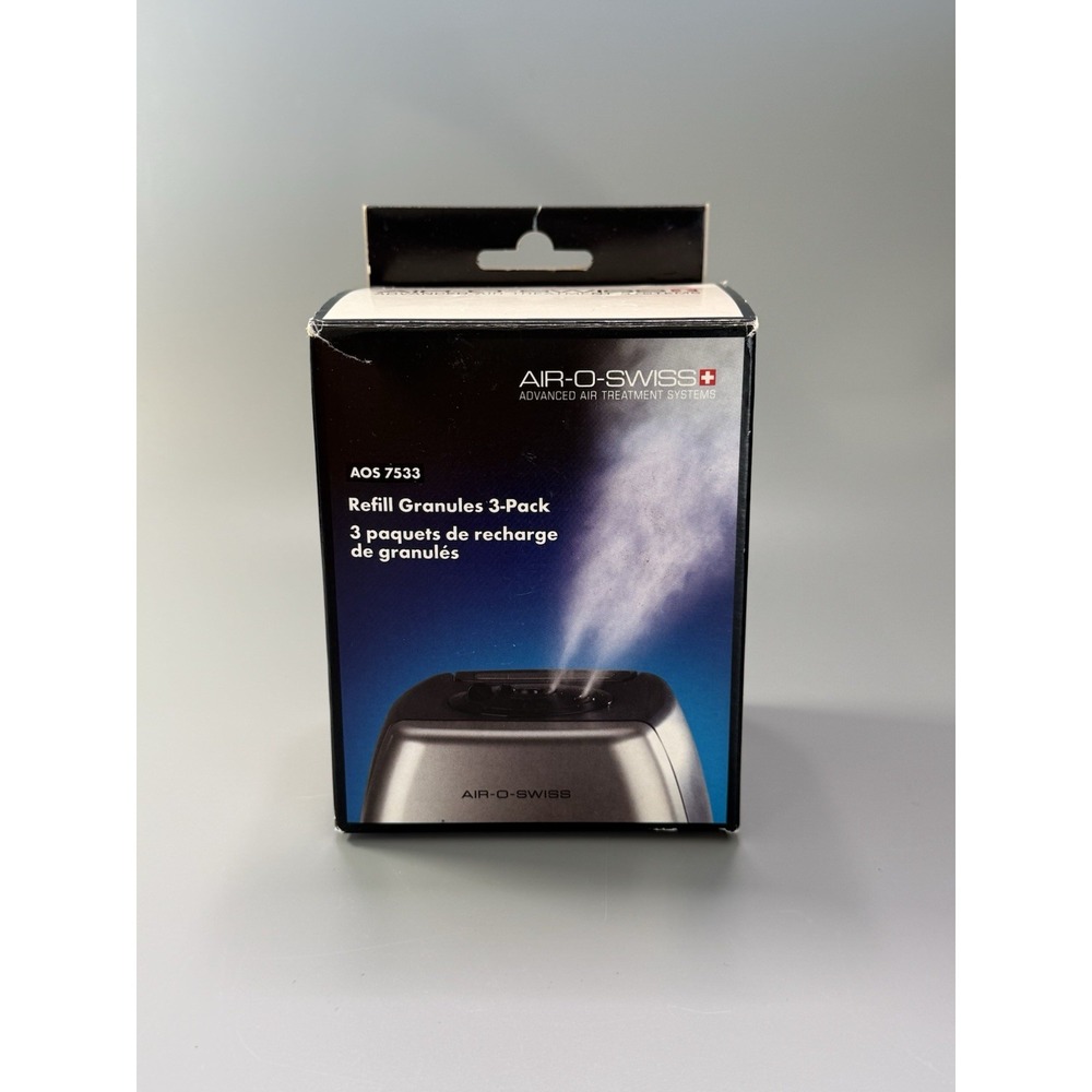 Air-O-Swiss 7533 Refill Granules 3 Pack Air Treatment New Open Box